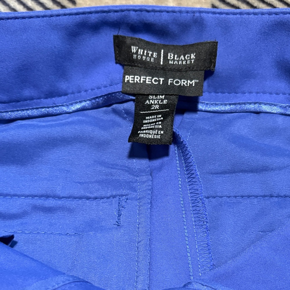 White House Black Market Cobalt Ankle Pants